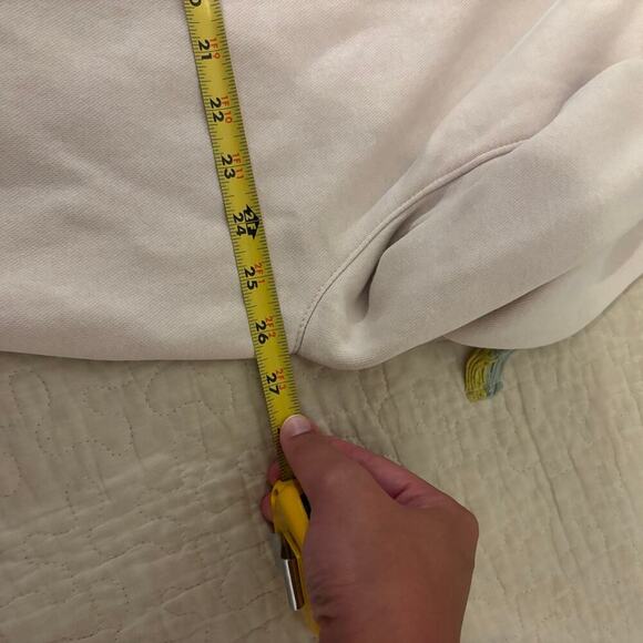 Nike Womens Crème Center Swoosh Hoodie Sweatshirt Large - Picture 5 of 8